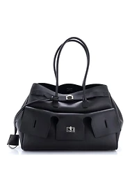 Pre-Owned Balenciaga Medium Bel Air Carry All Bag Leather