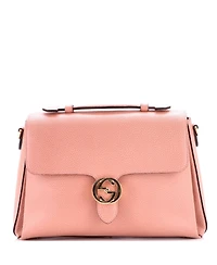 Pre-Owned Gucci Medium Interlocking Top Handle Bag Leather