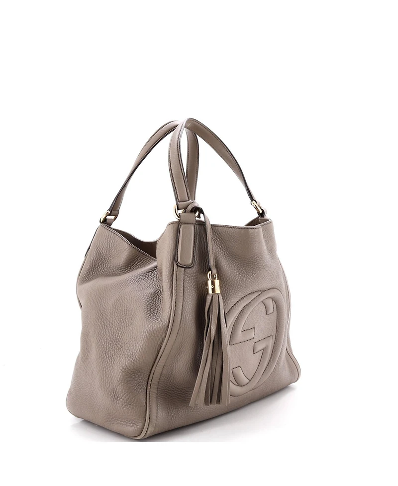 Pre-Owned Gucci Medium Soho Shoulder Bag Leather