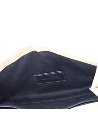 Pre-Owned Saint Laurent Classic Monogram Envelope Wristlet Clutch Mixed Matelasse Leather