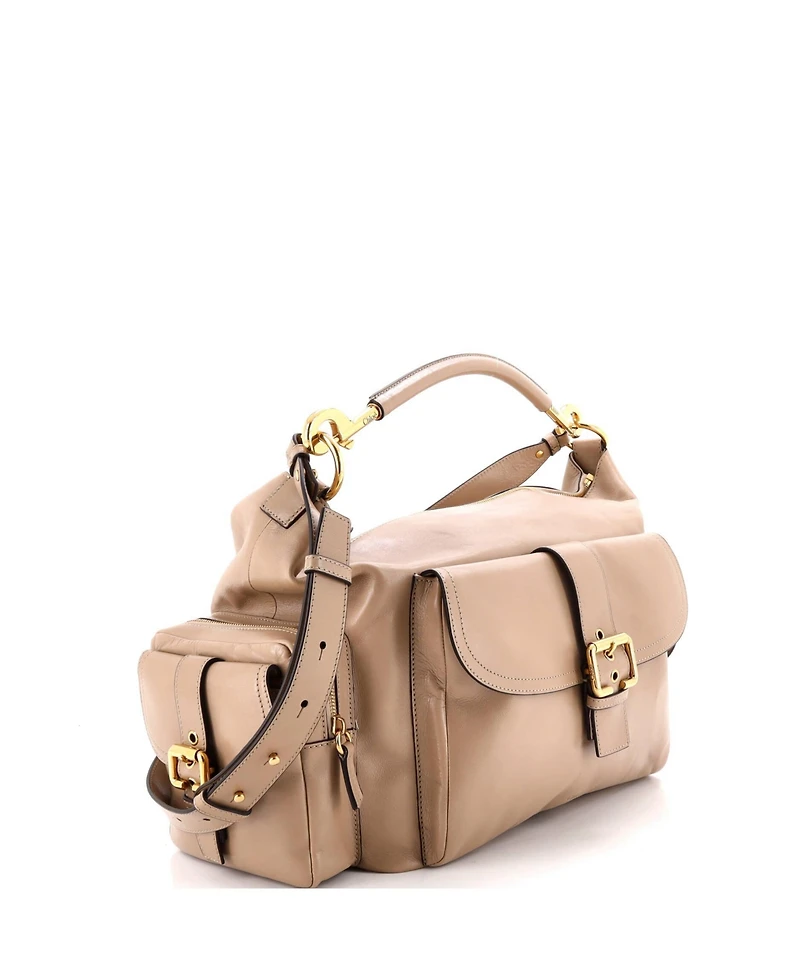 Pre-Owned Chloe Large Camera Shoulder Bag Leather