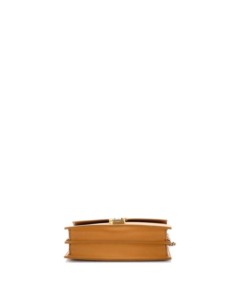Pre-Owned Saint Laurent Medium Cassandra Chain Shoulder Bag Leather
