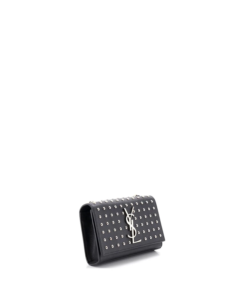 Pre-Owned Saint Laurent Small Classic Monogram Crossbody Bag Studded Leather