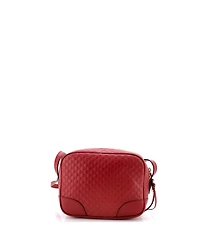 Pre-Owned Gucci Mini Bree Disco Crossbody Bag Microguccissima Leather