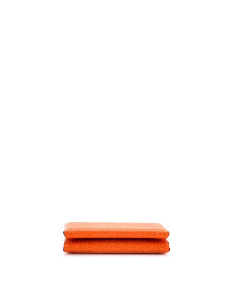 Pre-Owned HERMES Calvi Duo Card Holder Epsom