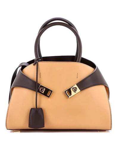 Pre-Owned Salvatore Ferragamo Small Hug Top Handle Bag Leather