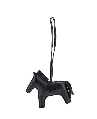 Pre-Owned HERMES Mm So Black GriGri Rodeo Bag Charm Leather