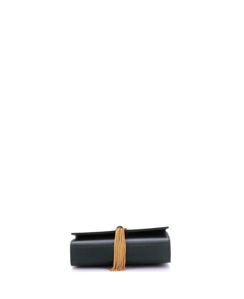 Pre-Owned Saint Laurent Small Classic Monogram Tassel Crossbody Bag Leather