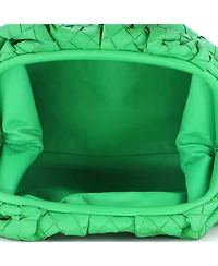 Pre-Owned Bottega Veneta Teen The Pouch Intrecciato Nappa
