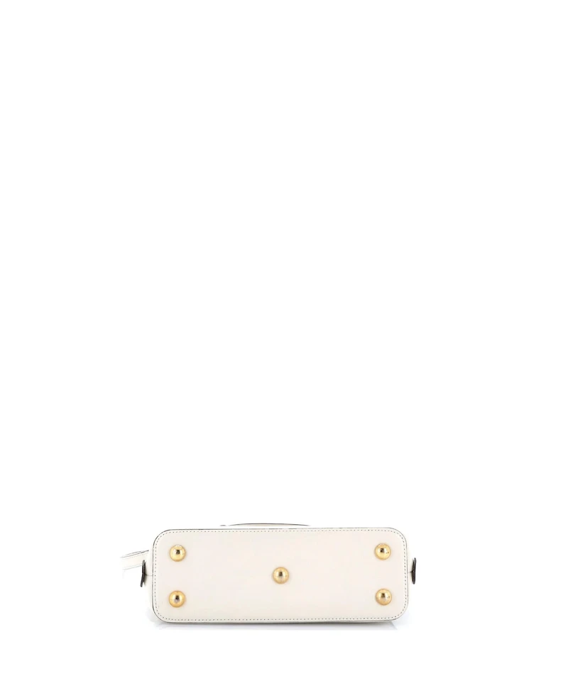 Pre-Owned Gucci Small Horsebit 1955 Top Handle Bag Gg Coated Canvas with Leather