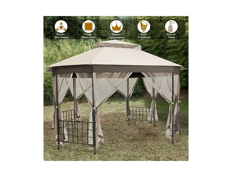Mondawe 10 x 12 Octagonal Patio Gazebo