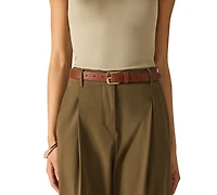 Steve Madden Textured Buckle Belt, 3-Pack