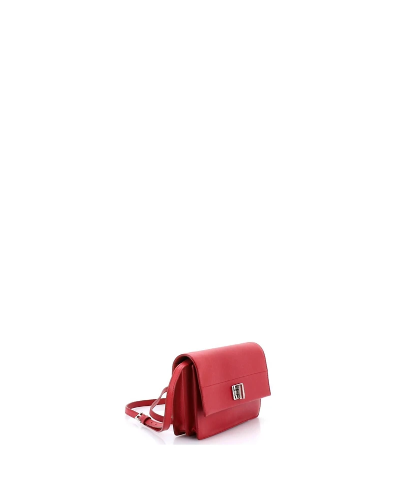 Pre-Owned Prada Small Turn Lock Wallet Crossbody Saffiano Leather