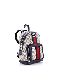 Pre-Owned Gucci Small Ophidia Backpack Gg Coated Canvas and Leather