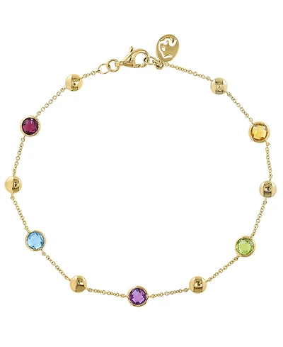 Effy Collection Multi-Gemstone (1-3/8 ct. t.w.) Bracelet in 14k Yellow Gold