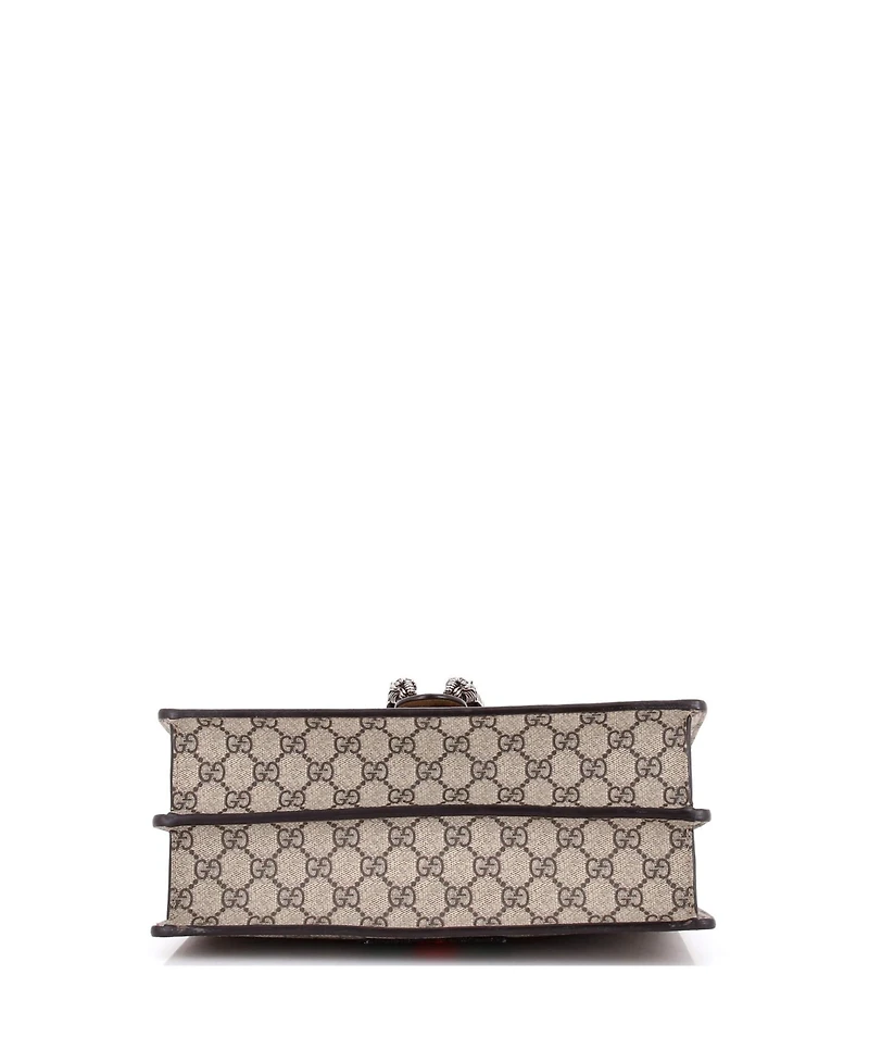 Pre-Owned Gucci Medium Dionysus Bag Embellished Gg Coated Canvas