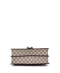 Pre-Owned Gucci Medium Dionysus Bag Embellished Gg Coated Canvas
