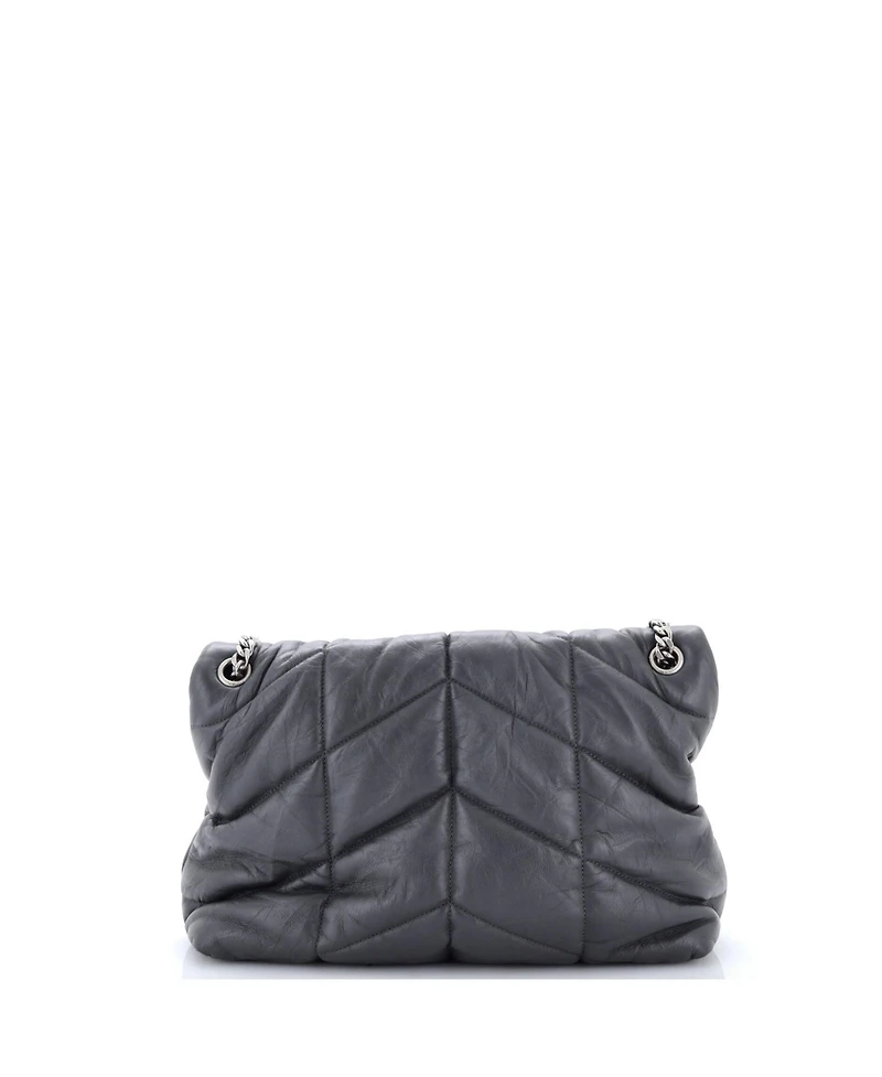 Pre-Owned Saint Laurent Medium Loulou Puffer Shoulder Bag Quilted Leather