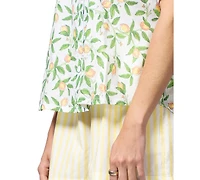Hue Women's Cotton Voile Short-Sleeve Pajama Top