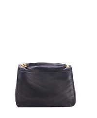 Pre-Owned Saint Laurent Large Niki Chain Flap Bag Matelasse Chevron Leather