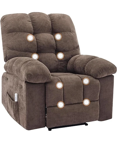 gaomon Recliner Chair, Wide Rocker Rocking Chair with Massage and Heat
