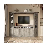 Homsee 100 Inch Tv Wall Unit - Entertainment Center | Heavy Duty Media Console Cabinet with Storage Shelves for Living Room