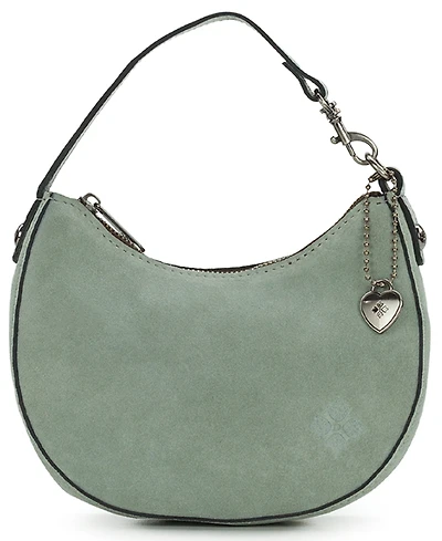 Patricia Nash Morgana Suede Mini Heart Charm Shoulder Handbag