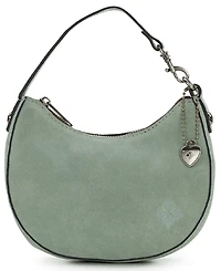 Patricia Nash Morgana Suede Mini Heart Charm Shoulder Handbag