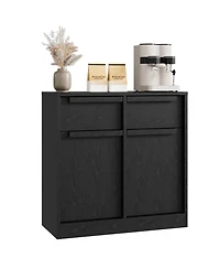 homfan Sideboard Buffet Cabinet with 2 Drawers 31.5" Large Coffee Cabinet with Storage, Modern Buffet Table for Kitchen, Dining Room or Living Room