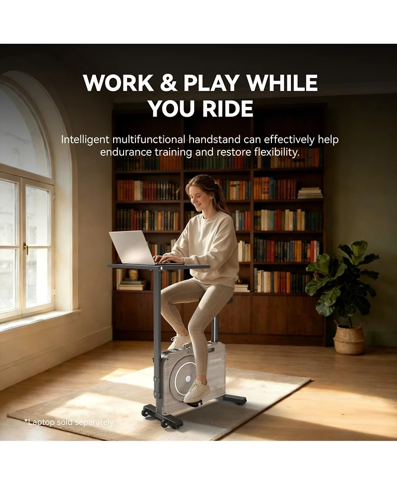 Harison Exercise Bike with Desktop,Indoor Exercise Bike for Home(Hrm-B15W)