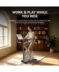 Harison Exercise Bike with Desktop,Indoor Exercise Bike for Home(Hrm-B15W)