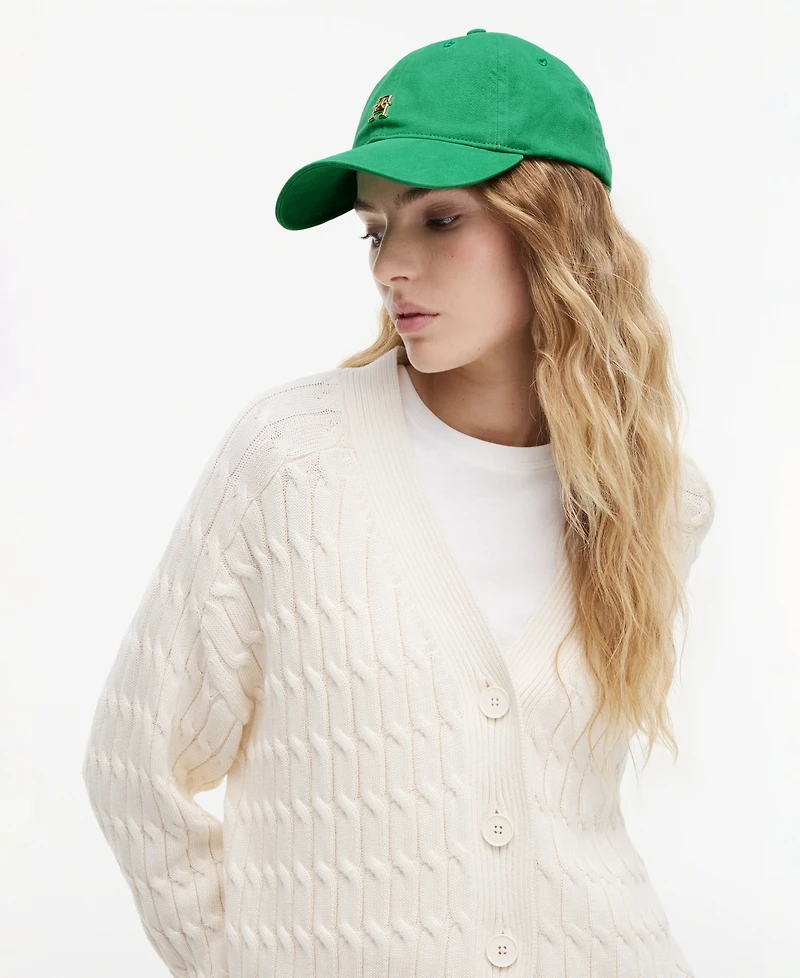 Tommy Hilfiger Women's Cotton Embroidered Script Logo Adjustable Baseball Cap