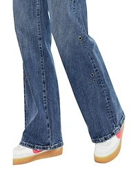 KanCan Women's Hailey High Rise 90's Flare Jeans