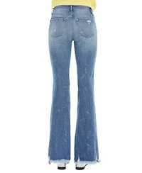 KanCan Women's Jennie Mid Rise Wide-Leg Jeans