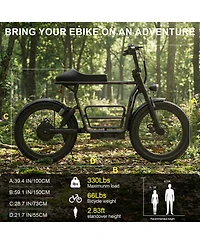 Caroma 500W Electric Scooter with Seat, 48V Battery 25 Mile Range, 20MPH Max Speed
