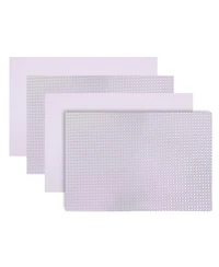 Dainty Home Montclair Reversible Premium Faux Leather 12" x 18" Rectangular Placemats Set of 4