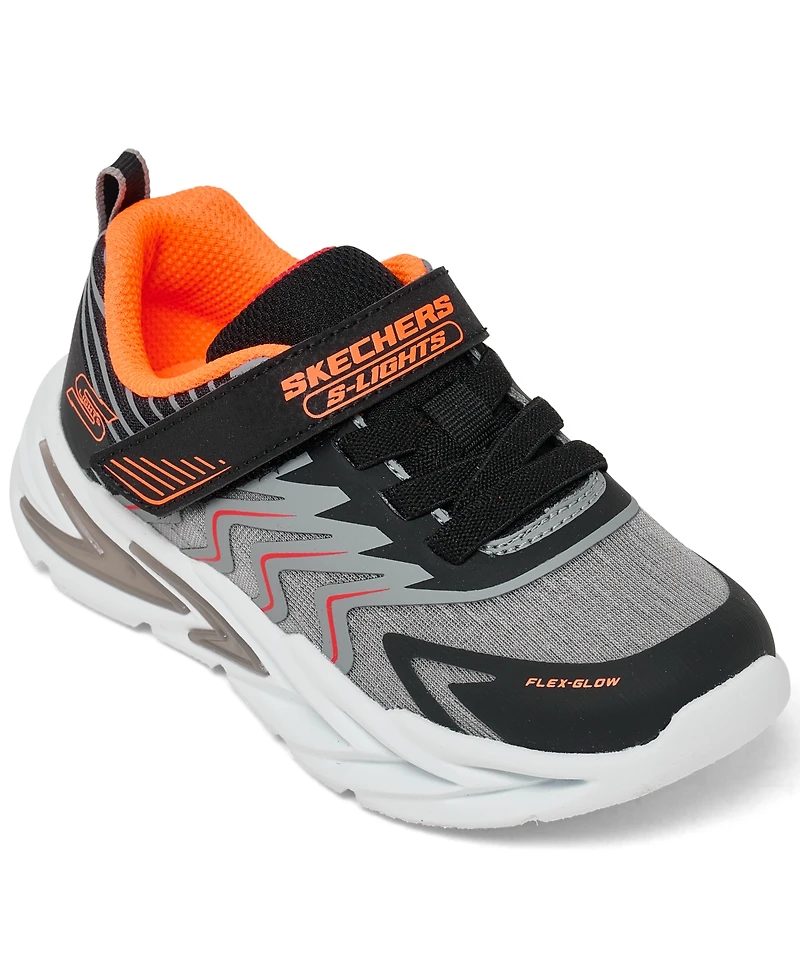 Skechers Toddler Kids Lights: Flex-Glow Ultra - Prism-Pacer Fastening Strap Light-Up Lifestyle Sneakers from Finish Line