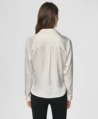 Dkny Women's Long-Sleeve Twist-Front Blouse