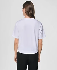Dkny Women's Studded City Graphic Short-Sleeve T-Shirt