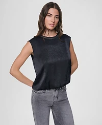 Dkny Women's Crinkle-Texture Chain-Neck Top