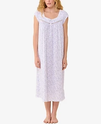 Eileen West Women's Cotton Jersey Knit Long Nightgown