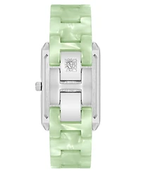 Anne Klein Women's Quartz Mint Green Plastic Dial Watch 26mm x 38mm