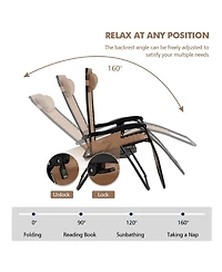 Aofar Zero Gravity Recliner Chair with Side Tray