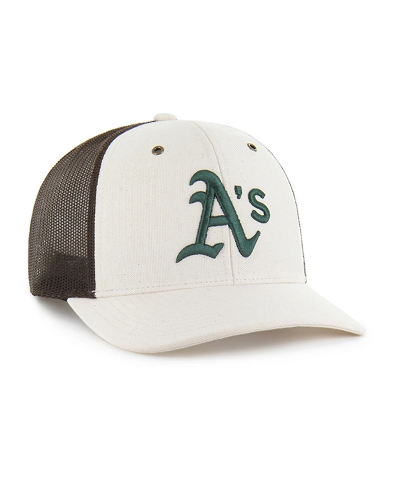 Carhartt x '47 Men's Natural/Brown Athletics Undyed Trucker Adjustable Hat