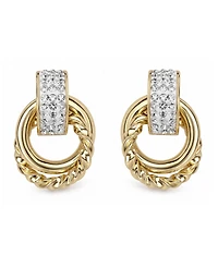 And Now This Crystal Gold-Tone Plated Drop Post Earrings