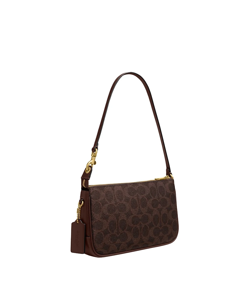 Coach Plaza Small Signature Canvas Shoulder Bag