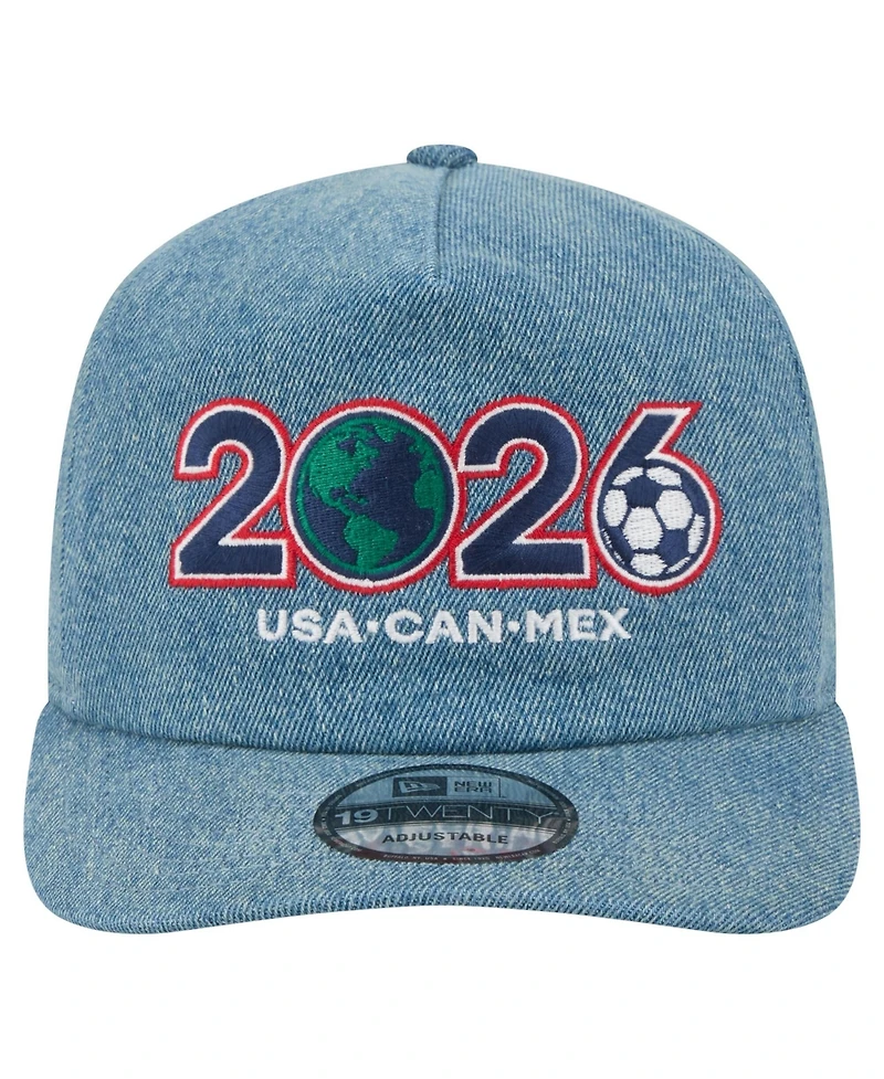 New Era Men's Blue Host Country Denim 19TWENTY Adjustable Hat