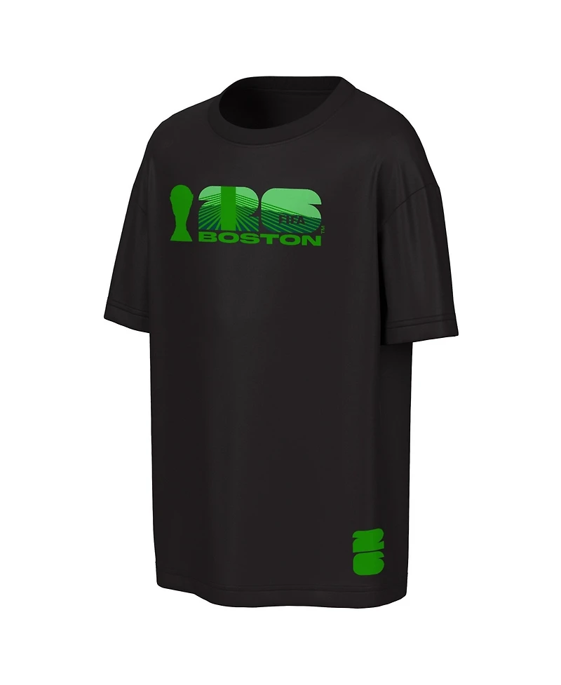Outerstuff Men's Black Fifa World Cup 2026 Boston Big City Poster T-Shirt