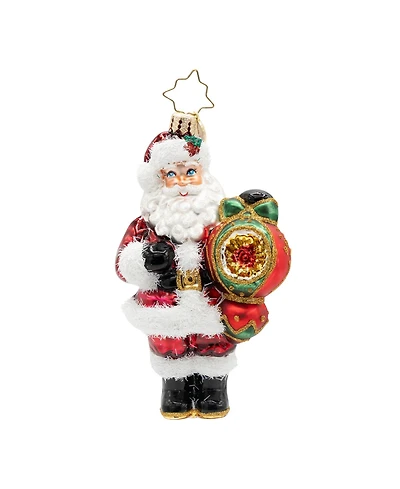 Christopher Radko 4.25" The Merry Bauble Santa Ornament