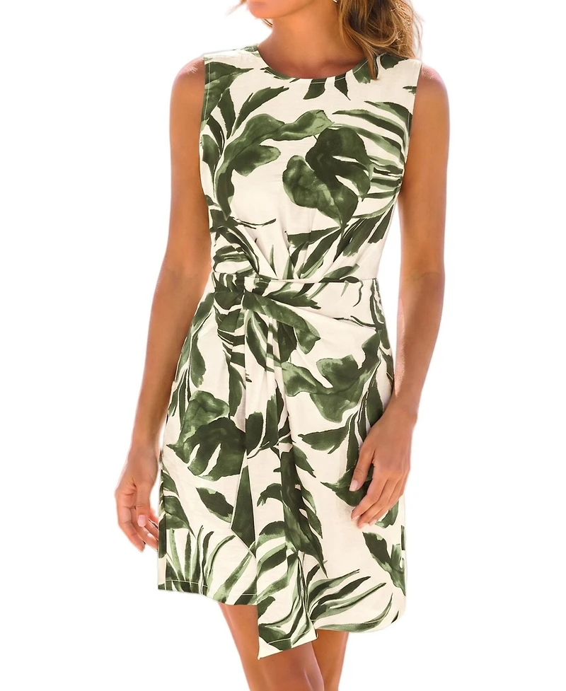 Cupshe Women's Charmer Tropical Mini Beach Dress